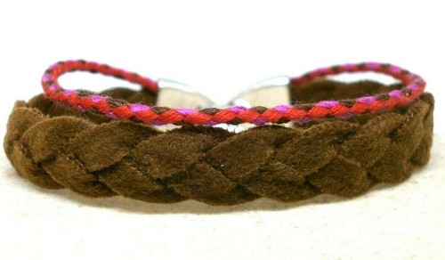 Lanière Tressée Bosal En Cuir Brut Naturel - Couleur Marron - Ovale