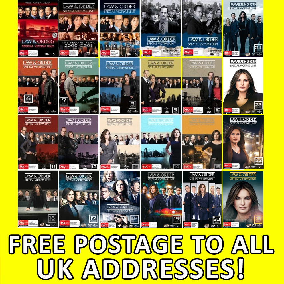 LAW ORDER SVU SERIES 10 12 13 14-18 19 20 21