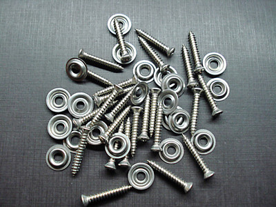 25 Pcs #8 X 1/2 Inch Stainless Trim Screws With #6 Head – For Ford Kick Panels & Interior