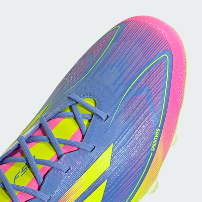 adidas Soccer Cleats F50 ELITE HG/AG JAPAN Blue Fusion/Lucid Lemon
