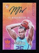 2019-20 Panini Court Kings Fresh Paint Citrine 7/49 PJ Washington Jr Auto 5x8