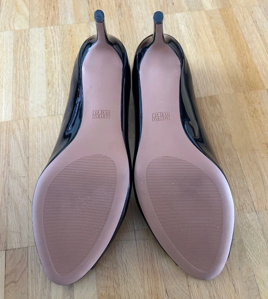 Peeptoes in Schw. Lack, wie neu, in 43 mit Karton - Bild 3 von 4