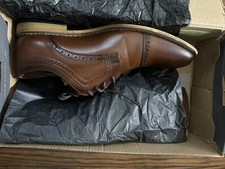 Dress Shoes Stacy Adams Boys Dickinson Cap-Toe Oxford Size 5 M Cognac Box