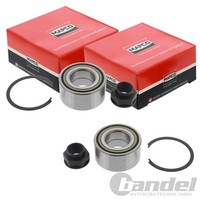 2X Mapco RADLAGER-SATZ Vorne Passend FüR Fiat 500L Bravo Doblo Stilo Lancia Delt