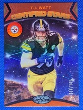 2024 Certified TJ WATT #19 Certified Stars Orange /149 Pittsburgh Steelers