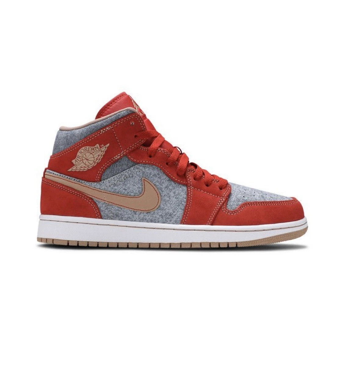 Jordan 1 Mid Denim Red for sale | Authenticity Guarantee  display picture 3