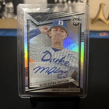 2022 Panini Elite Extra Edition - Marcus Johnson #112 Signatures (AU, RC)