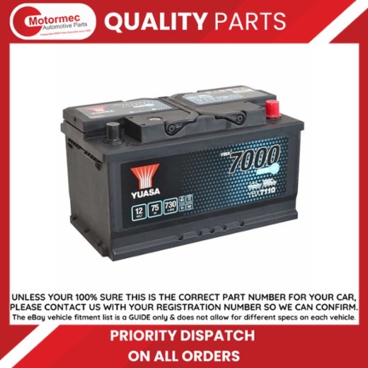 EFB Car Battery fits JEEP RENEGADE CHEROKEE LIBERTY GRAND CHEROKEE Yuasa - Image 3
