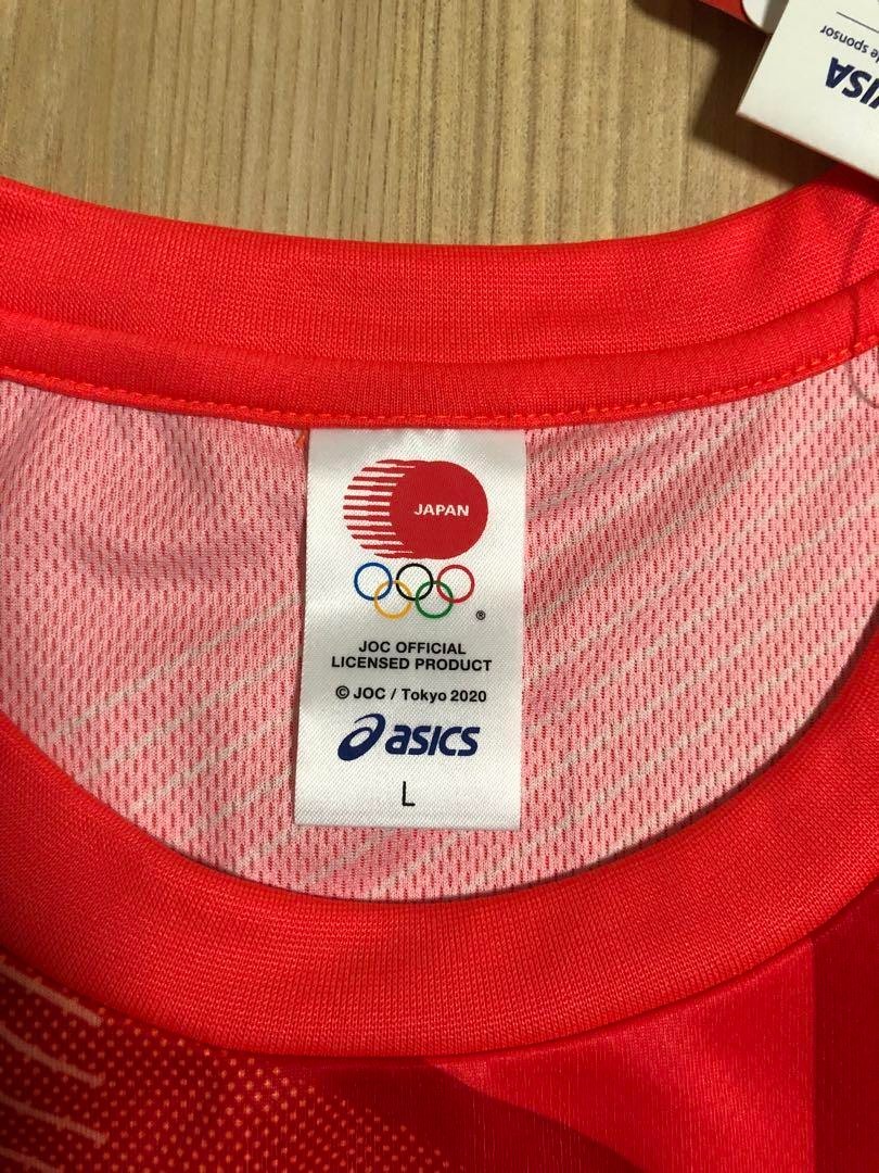 asics - 東京2020オリンピック公式シャツ Lサイズ レスリング女子日本代表 サイン入り asics - 東京2020オリンピック公式シャツ Lサイズ レスリング