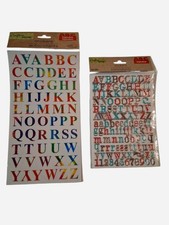 Craft Square Alphabet Letters Multiple Vibrant Colors