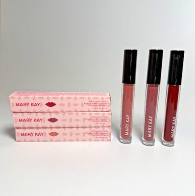 MARY KAY MATTE LIQUID LIPSTICK~YOU CHOOSE~SOFT FAWN, RICH MAHOGANY, RED NOIR