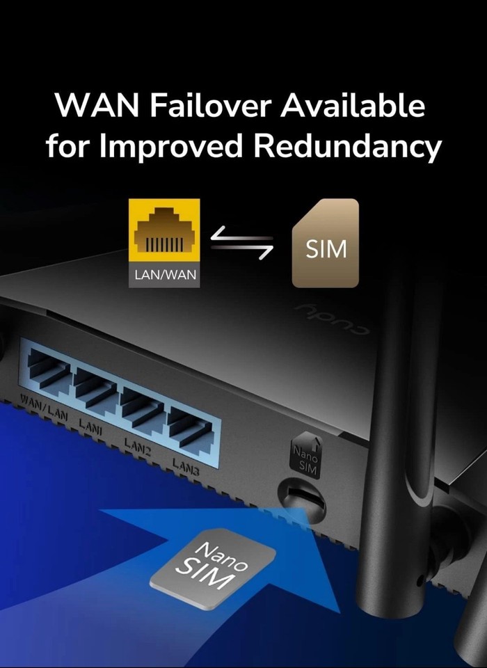 Cudy N300 4G LTE ontgrendeld wifi-modem met simkaartsleuf, 300 Mbps, Cat4, interne antennes met hoge winst, plug-and-play, LT400E Cudy N300 4G LTE ontgrendeld wifi-modem met simkaartsleuf, 300 Mbps, Cat4, interne antennes met hoge winst, plug-and-play, LT400E