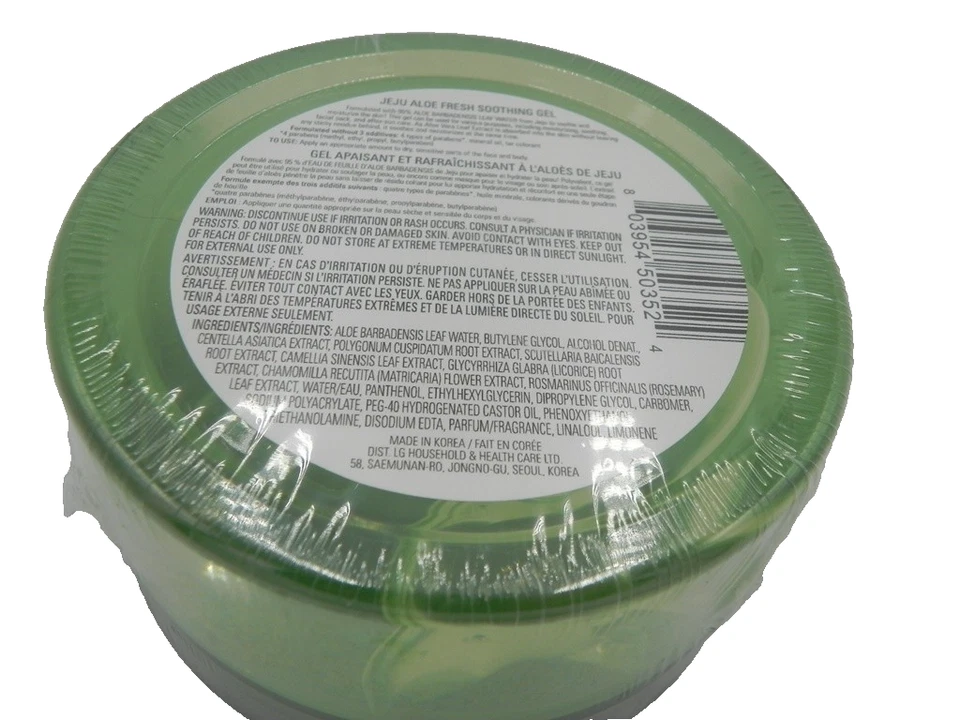 Avon The Face Shop, gel calmante fresco de aloe Jeju 95 %, 10,1 fl. oz, nuevo envío gratuito Foto 2 de 4