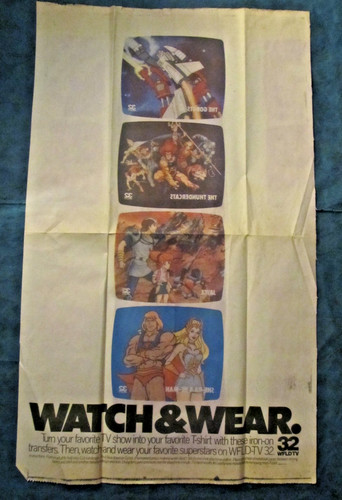 Vintage 1980's Watch & Wear Go-bots, Thundercats, Jayce, She-Ra & He-man iron-on