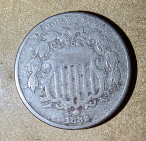 1882 P VG Shield Nickel QQ102