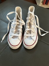 Converse Chuck Taylor All Star Youth High Top White Retro Shoes Size 12