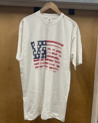 NOS Vintage 90s Vans Off The Wall Skate T-Shirt Size XL Flag Logo USA 1992 Surf