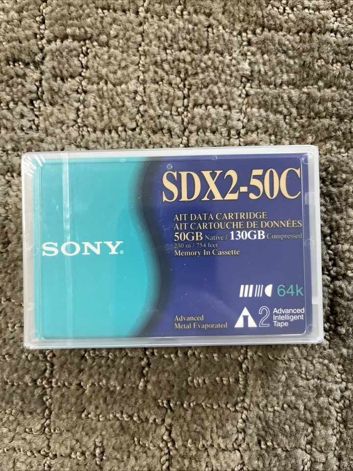 Sony SDX2-50C 50GB/130GB AIT DATA Cartucho 64K Lote De 7 Nuevo Foto 2 de 4