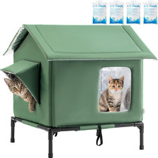 Outdoor Cat House Weatherproof - All-Season Insulated Cat Shelter for Stray  Fe