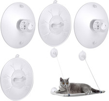 4 Pieces Cat Window Perch Suction Cup, Powerful Cat Window Bed Seat Replacement