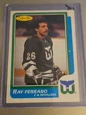 1986 87 OPC O Pee Chee #160 Ray Ferraro Rookie Hartford Whalers