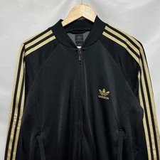 Adidas Europa Gold Black Track Top Size M