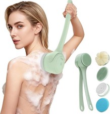 Electric Back Scrubber for Shower - Waterproof Rechargeable Exfoliating Brush fo
