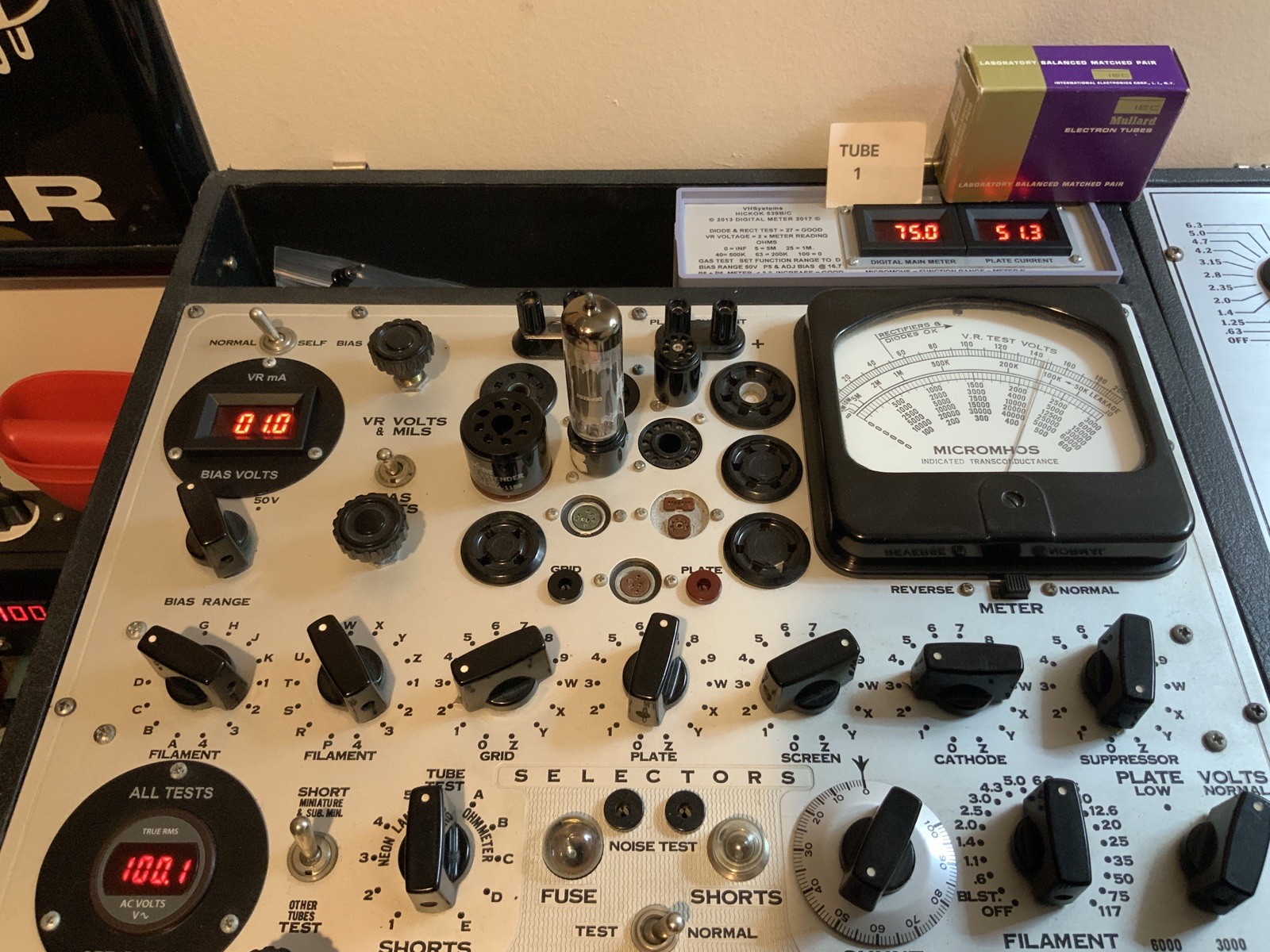 NOS Mullard EL84 6BQ5 Lab MATCHED Tubes Amplitrex Tested N709 E84L CV2975 NIB D