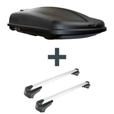 Dachbox Topbox TopBox 420 Duo + Dachträger G3 für Mercedes GLC SUV Typ X253 Kit
