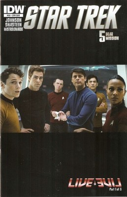 Star Trek (5th Series) #50B FN; IDW | Sub variant Anton Yelchin - w/Bag+Board