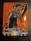 DYLAN HARPER 2025/26 BOWMAN NBA CHROME MEGA ROOKIES RC ORANGE MOJO #/25 SPURS