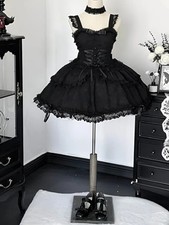 Black Prom Dresses Cute Bow Lace Splicing Slim Sleeveless Mini Evening Dress