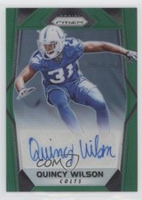 2017 Panini Prizm Rookie Auto Green Prizm Quincy Wilson #RA-QW Auto 0nr3