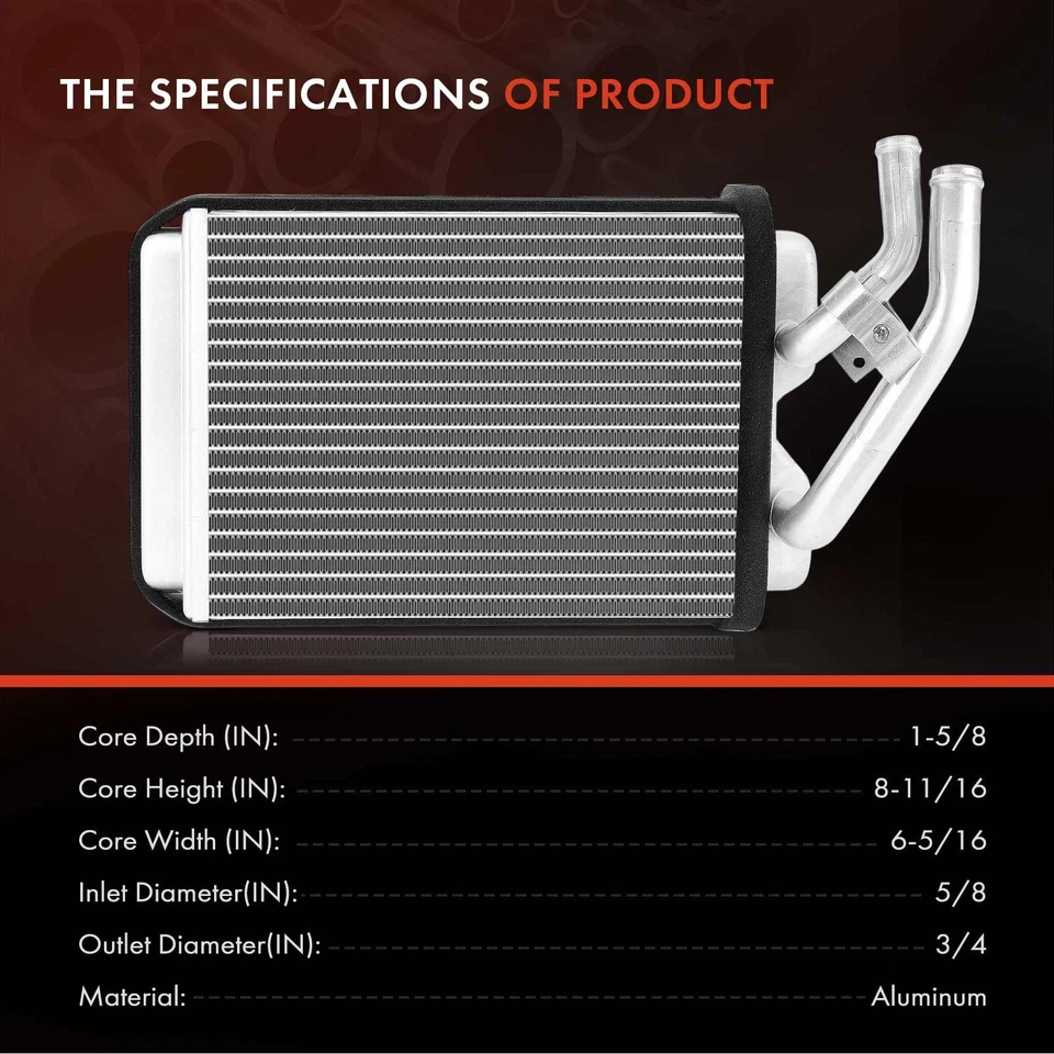 Aluminum Heater Core for Chevrolet C10 Pickup C20 Pickup GMC K15/K1500 Pickup - Image 3 of 4