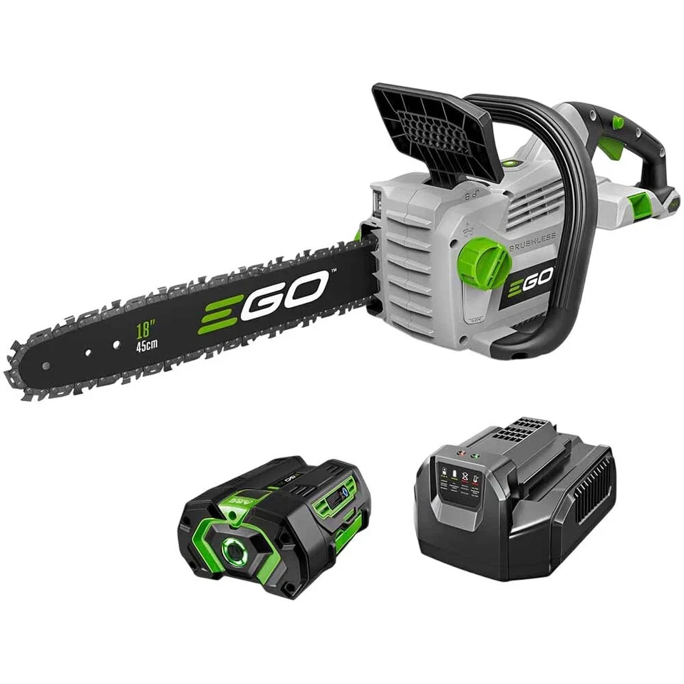Ego Power+ 18 Inch Chain Saw Kit With 4.0Ah Battery, Refurbished