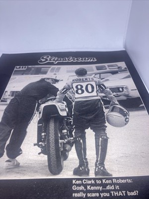 Slipstreamer Motorcycle Parts  Print Ad 1973 8 X11  Ken Clark & Ken Roberts MC3