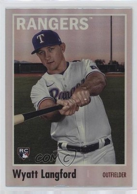 2024 Archives 1970 Topps Rainbow Foilboard 168/199 Wyatt Langford Rookie RC 10w8