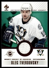 2001-02 Pacific Private Stock Game Gear Oleg Tverdovsky Anaheim Mighty Ducks #5