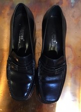 bass weejuns Chunky loafers womens 8 Black