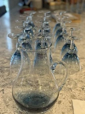 Mikasa Large pitcher and 8 Icedtea/water glasses discontinued set. Beautiful.