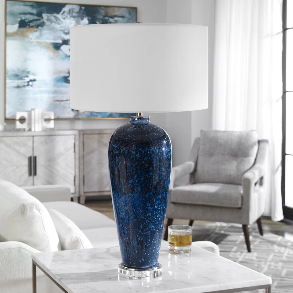 Uttermost 28481-1 Stargazer Cobalt Navy Table Lamp - Image 3 of 4
