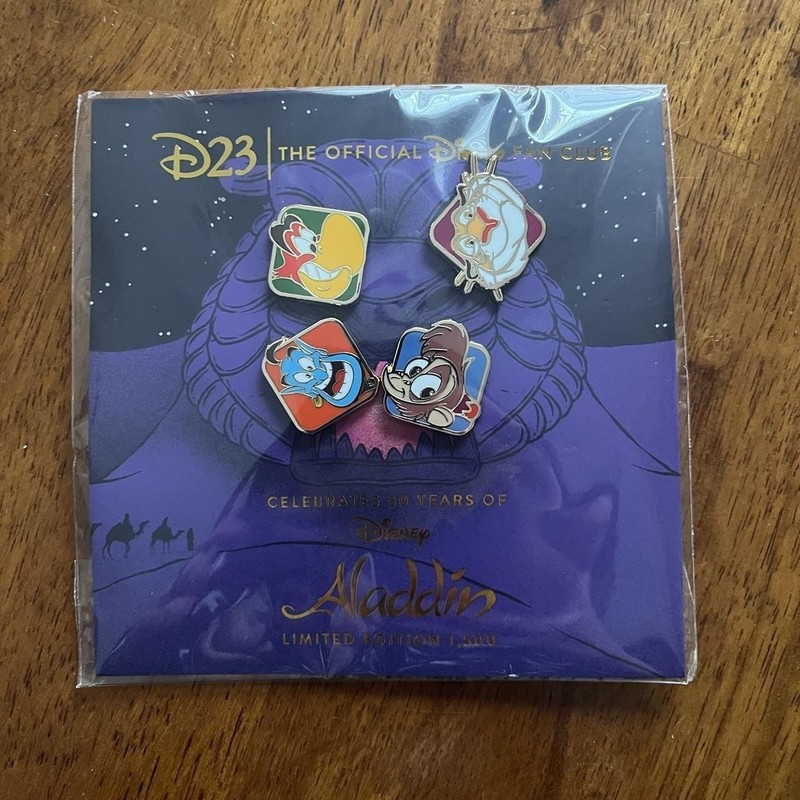 Disney D23-Exclusive Aladdin 30th Anniversary Commemorative Pin Set (LE 1500)