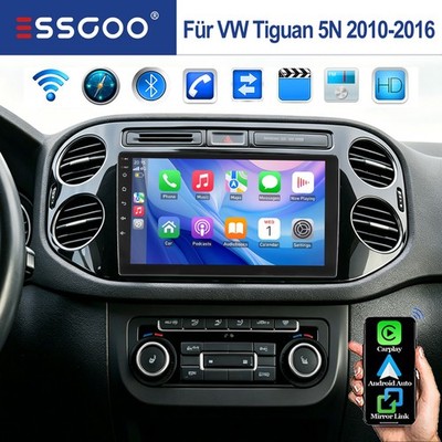 64GB Carplay Autoradio Android 15 für VW Tiguan 5N Golf Plus GPS Nav WiFi BT SWC