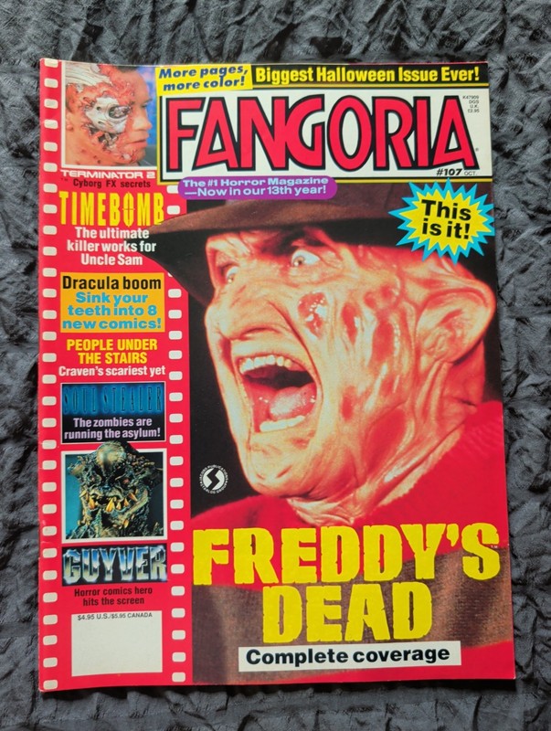 Fangoria magazine #107 Freddys Dead cover