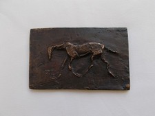 PLAQUE BRONZE SIGNE GEORGES