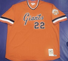 Authentic 1982 Jack Clark #22 Mitchell &Ness San Francisco Giants Jersey 3XL