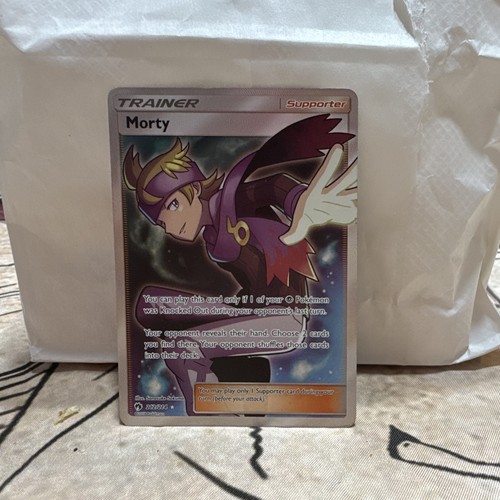 Pokemon TCG Morty Full Art Holo Ultra Rare SM-Lost Thunder 212/214 English