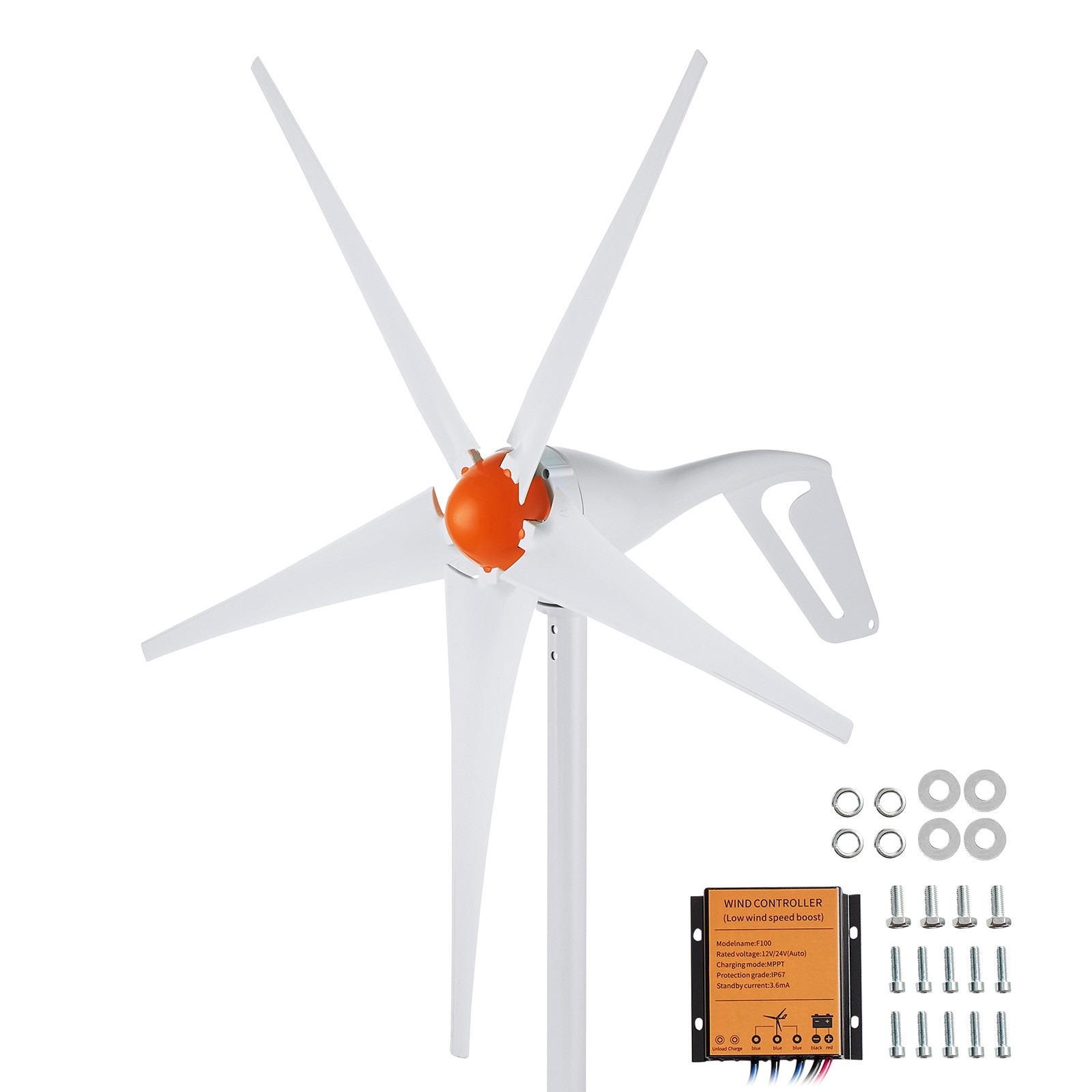 Éolienne 500W 12V résolvant les pannes d'électricité dans les zones isolées