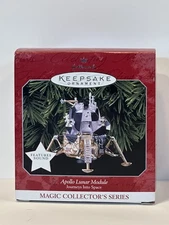 1998 Apollo Lunar Module Journey Into Space 3 w Sound Hallmark Keepsake Ornament
