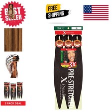 Elegant X-Pression Braid 42" 3-Pack - Pre-Stretched Convenience in M4/27/30
